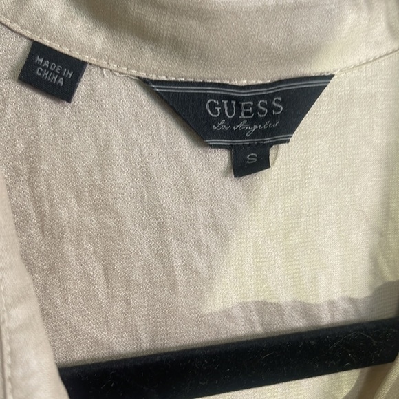 Guess Sleeveless Button Front Shirt 
Style # W23H93W2SX0 - Picture 5 of 6